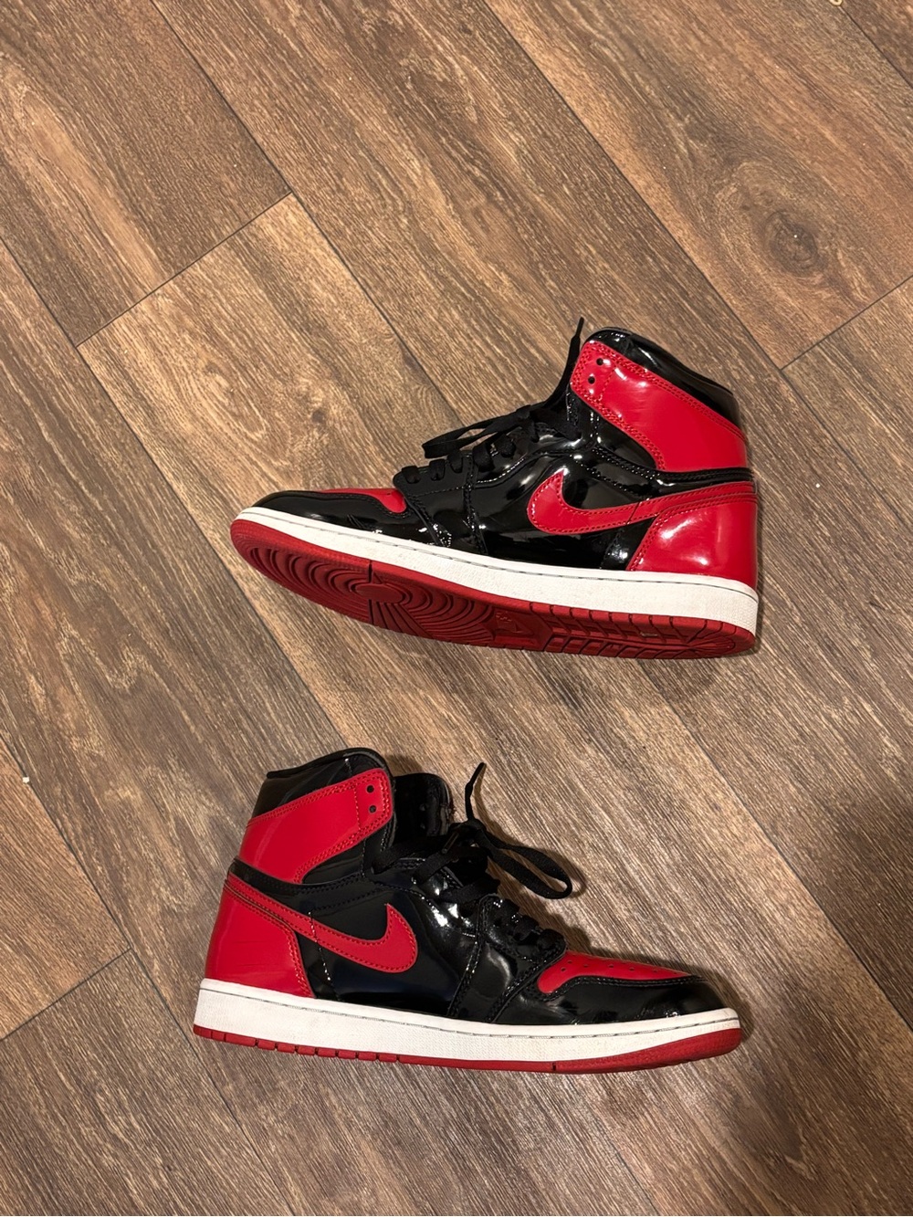 Nike Air Jordan 1 Retro High OG Patent Bred size 9.5